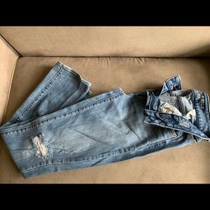 AE Straight Leg Distressed Jeans